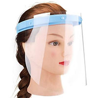 Face Shield - One Blue Headband and Ten Face Pieces