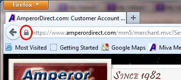 Firefox security icon